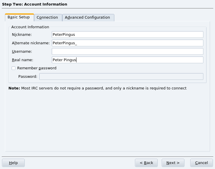 IRC Basic Parameters